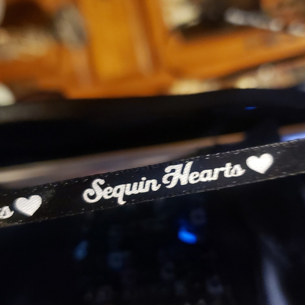 Sequin Hearts Blue Prom Dress
